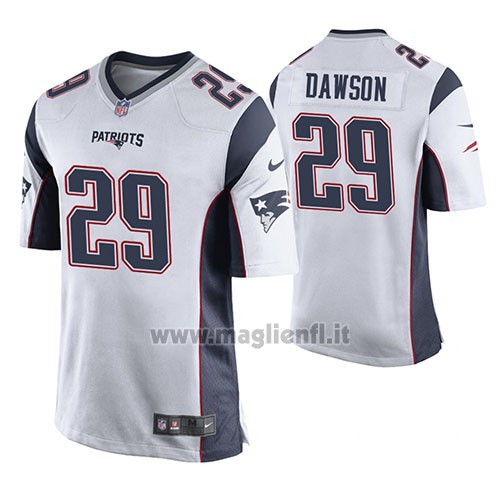 Maglia NFL Game New England Patriots Duke Dawson Bianco